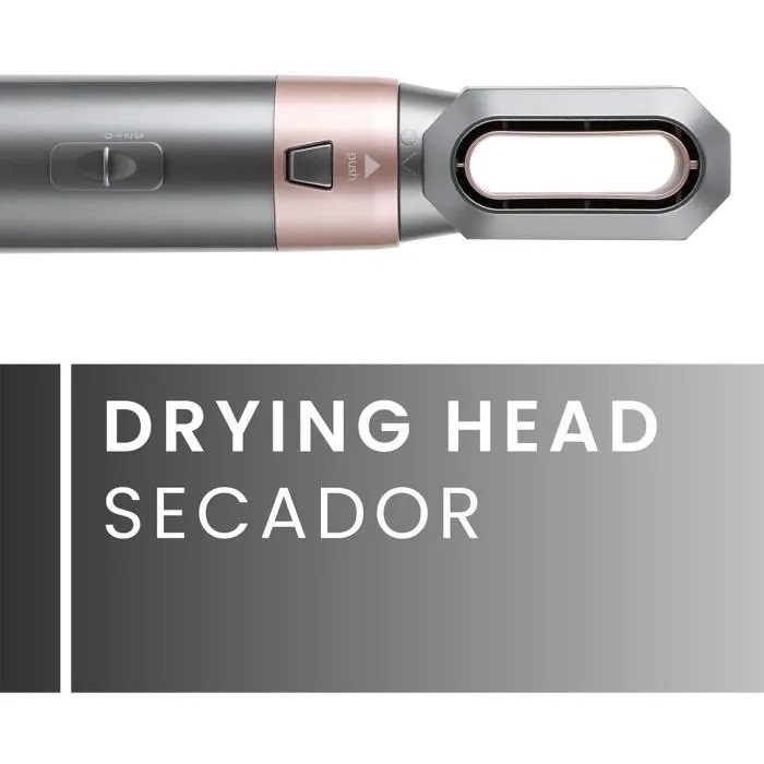 JOCCA Styler à air 2412 - Sèche-cheveux, boucleur, lisseur et volumateur - 3 températures, 5 têtes interchangeables, 800/1000 W, câble pivotant 360°