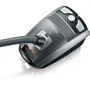 Severin S'Power - Aspirateur traîneau silencieux 750W avec sac, filtration HEPA 13, niveau sonore 72dB, capacité 3L, gris platine - Accessoires inclus