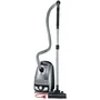 Severin S'Power - Aspirateur traîneau silencieux 750W avec sac, filtration HEPA 13, niveau sonore 72dB, capacité 3L, gris platine - Accessoires inclus