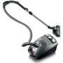 Severin S'Power - Aspirateur traîneau silencieux 750W avec sac, filtration HEPA 13, niveau sonore 72dB, capacité 3L, gris platine - Accessoires inclus