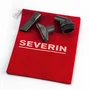 Severin S'Power - Aspirateur traîneau silencieux 750W avec sac, filtration HEPA 13, niveau sonore 72dB, capacité 3L, gris platine - Accessoires inclus