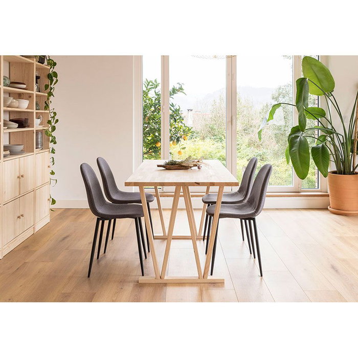 Astigarraga Pied de table Bok en bois 2 positions 75 x 64 x 5,8 cm