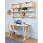 Astigarraga Pied de table Bok en bois 2 positions 75 x 64 x 5,8 cm