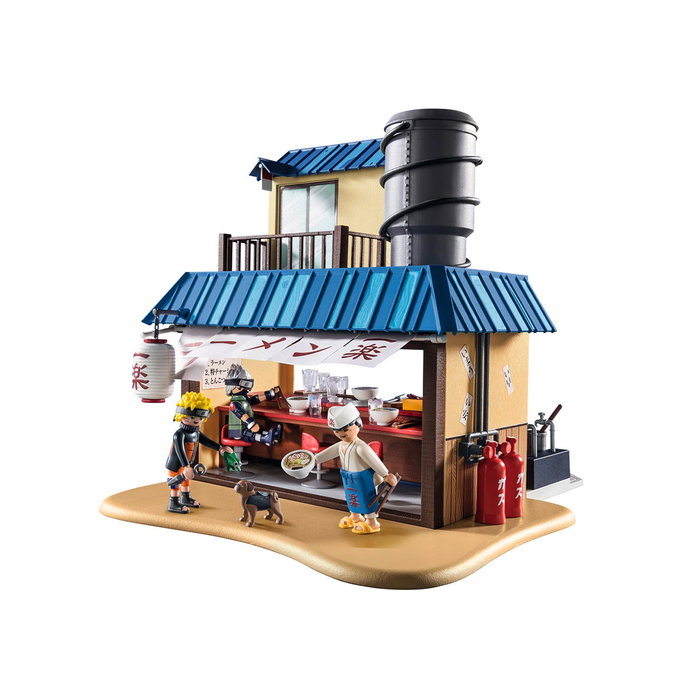 Playmobil - Set Ichiraku Ramenshop Naruto 70668 - avec figurines Naruto Uzumaki, Kakashi Hatake et Pakkun - Restaurant de ramen avec cuisine et mobilier japonais - Licence Naruto Playmobil - Set Ichiraku Ramenshop Naruto 70668 - avec figurines Naruto Uzumaki, Kakashi Hatake et Pakkun - Restaurant de ramen avec cuisine et mobilier japonais - Licence Naruto