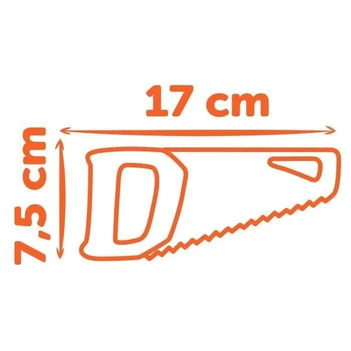 Smoby - Black & Decker - Boîte à outils pour enfants avec 6 outils (tournevis, scie, marteau) - Jouet de bricolage - À partir de 3 ans