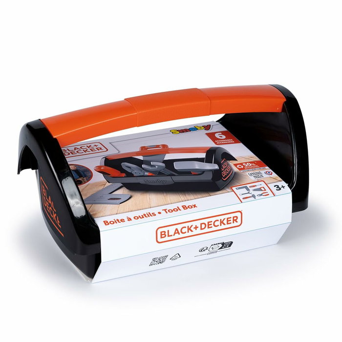 Smoby Boîte à outils Black + Decker avec 6 outils Smoby Boîte à outils Black + Decker avec 6 outils