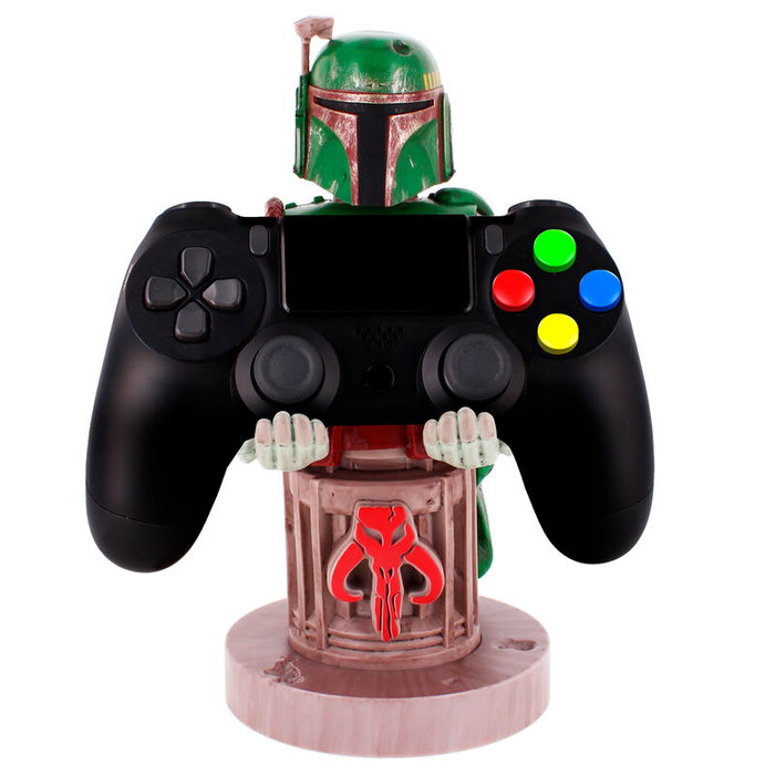 EXQUISITE GAMING Support de figurine Boba Fett Star Wars 20 cm pour manette de console et smartphone (PS5, Xbox, iPhone), par Cable Guy