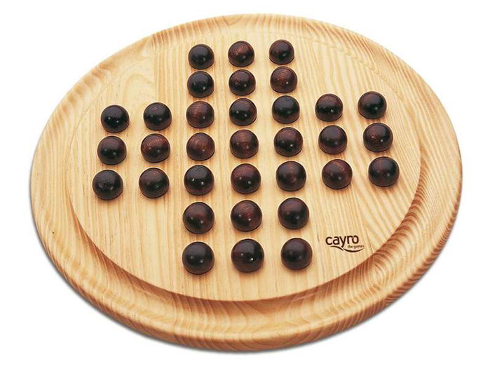 Cayro - Jeu de solitaire en bois multilingue pour adultes et enfants - Âge recommandé 6 à 99 ans