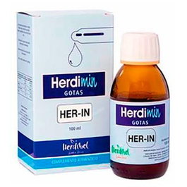Herdibel Herdimin Her-In 100 ml - Complément alimentaire à base de gluconate de fer, réduction de la fatigue, 100 ml