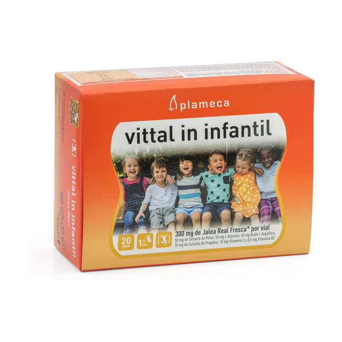 Plameca Vittal In Infantil Gelée Royale 20 ampoules de 10 ml Plameca Vittal In Infantil Gelée Royale 20 ampoules de 10 ml
