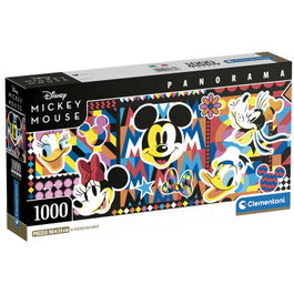CLEMENTONI - Puzzle Panorama Disney Classics 1000 Pièces - 98 x 33 cm