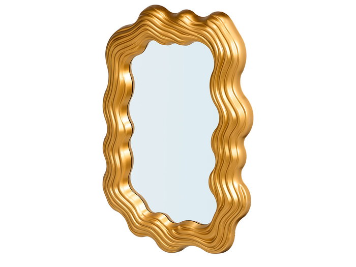 GIFTDECOR Miroir en plastique forme or 45cm