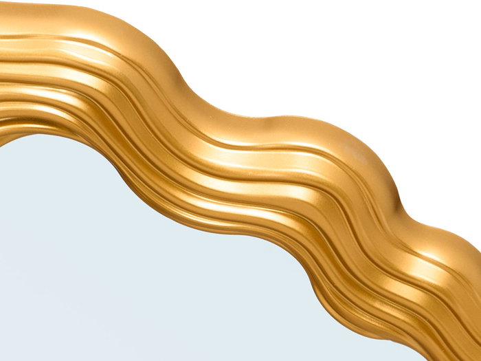 GIFTDECOR Miroir en plastique forme or 45cm