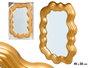 GIFTDECOR Miroir en plastique forme or 45cm