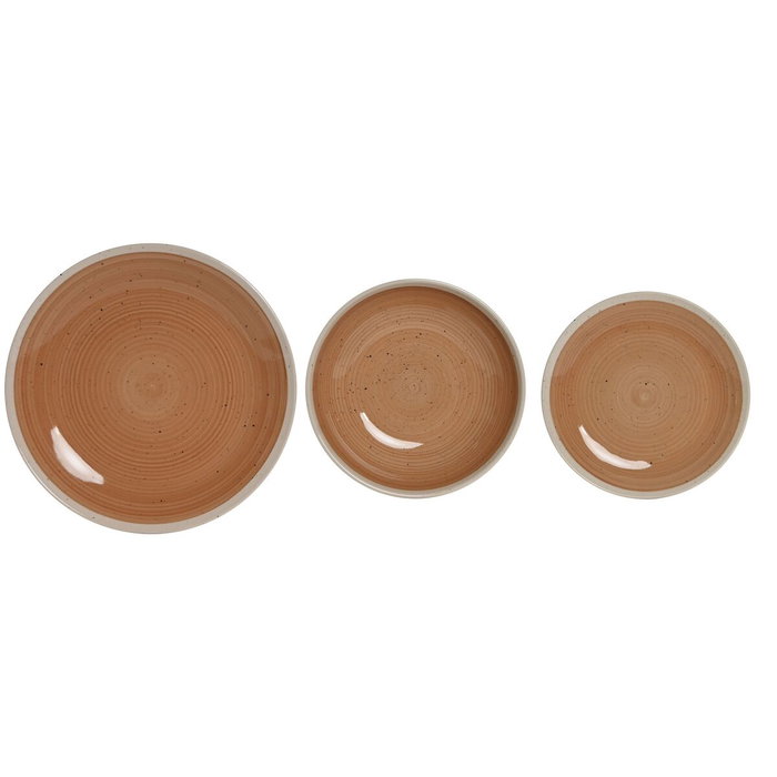 Home ESPRIT Assiettes ESPRIT Blanc Orange Grès 18 Pièces Home ESPRIT Assiettes ESPRIT Blanc Orange Grès 18 Pièces