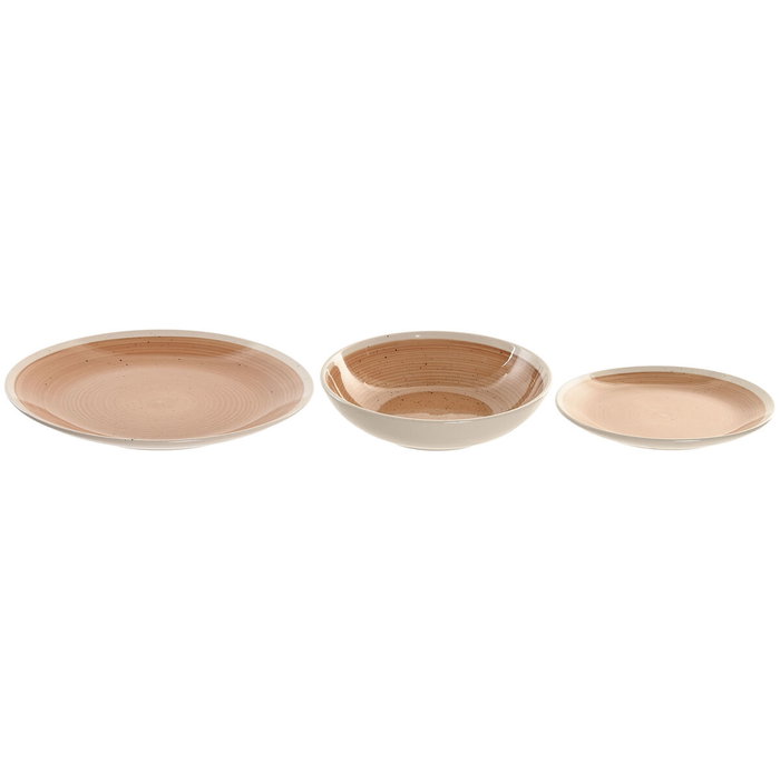 Home ESPRIT Assiettes ESPRIT Blanc Orange Grès 18 Pièces Home ESPRIT Assiettes ESPRIT Blanc Orange Grès 18 Pièces