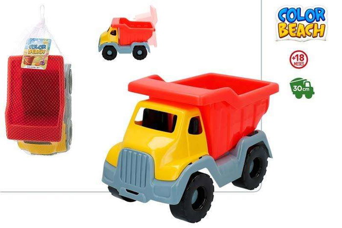 Color Baby Camion de Plástico 30 cm Rouge, Jouet en Plastique pour Enfants à Partir de 3 Ans