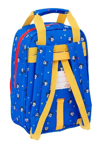 Safta Sac à dos enfant personnage Mickey Mouse "Good Day" avec poignée adaptable pour chariot 20 x 28 x 8 cm