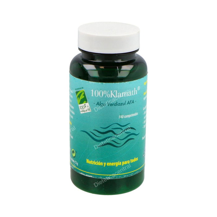 Cien Por Cien Natural Alga Klamath AFA 180 Comprimés Complément Alimentaire BioActive Cien Por Cien Natural Alga Klamath AFA 180 Comprimés Complément Alimentaire BioActive