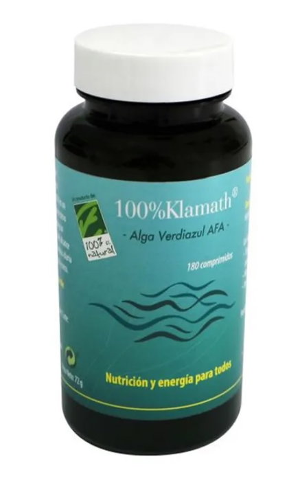 100% NATURAL Alga Klamath AFA 180 comprimés 100% NATURAL Alga Klamath AFA 180 comprimés