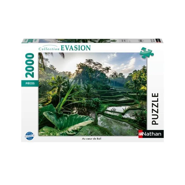 Ravensburger Puzzle 2000 Pièces Au Cœur de Bali Collection Évasion - Pour Adultes et Enfants dès 14 Ans - Réf. 12001518