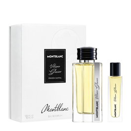 Montblanc - Coffret Parfum Vetiver Glacier pour Homme - Eau de Parfum - Flacon 125 ml + Flacon Voyage 15 ml