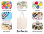 Innspiro Lot de 10 sacs en coton 39x35x10cm