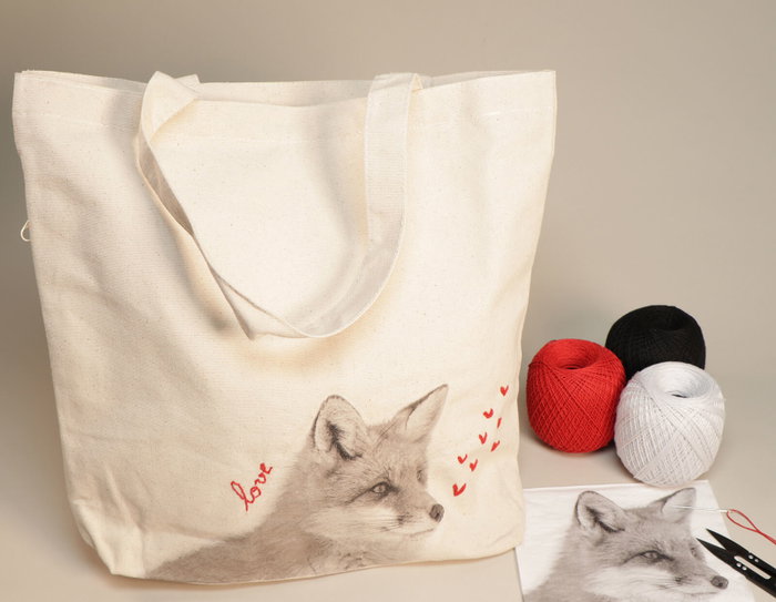 Innspiro Lot de 10 sacs en coton 39x35x10cm