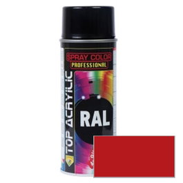 TOP ACRYLIC Spray Acrylique Rouge Feu RAL-3000 400ml