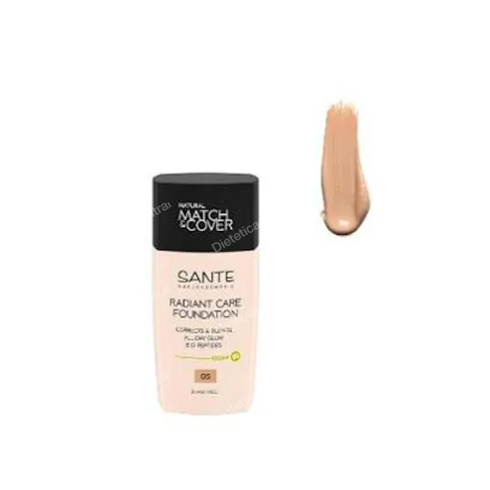 SANTE NATURKOSMETIK Maquillaje Fluido Radiant Care 05 Neutral Beige - Fond de teint fluide correcteur 30 ml vegan riche en huiles et peptides SANTE NATURKOSMETIK Maquillaje Fluido Radiant Care 05 Neutral Beige - Fond de teint fluide correcteur 30 ml vegan riche en huiles et peptides