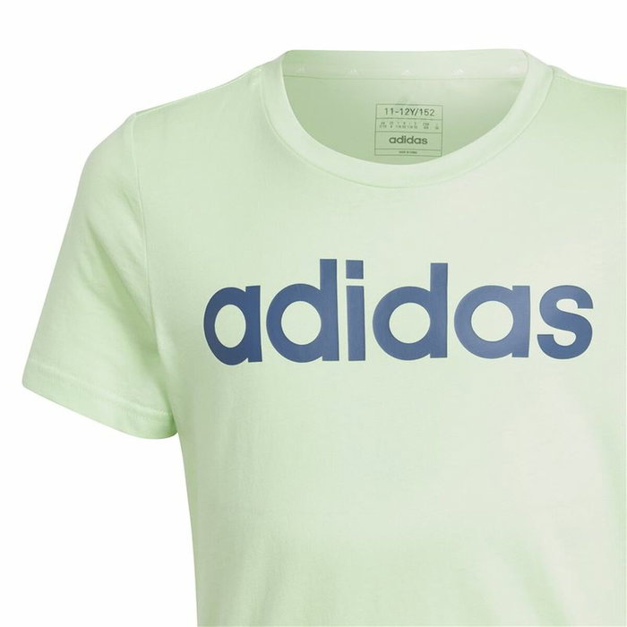 T shirt à manches courtes Enfant Adidas G Lin Vert clair