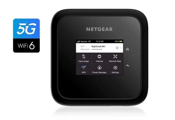 Netgear Nighthawk M6 MR6150-100EUS Routeur Hotspot Mobile 5G WiFi 6 Noir Netgear Nighthawk M6 MR6150-100EUS Routeur Hotspot Mobile 5G WiFi 6 Noir