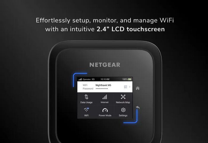 Netgear Nighthawk M6 MR6150-100EUS Routeur Hotspot Mobile 5G WiFi 6 Noir Netgear Nighthawk M6 MR6150-100EUS Routeur Hotspot Mobile 5G WiFi 6 Noir