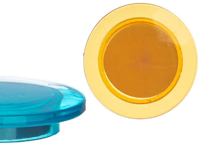 Pincello Lot de 5 Aimants Magnétiques Pastel 4 x 6.5 x 0.5 cm Plastique Métal Multicolore (Set de 36)
