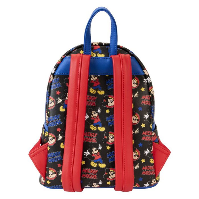 Loungefly Sac à dos Disney Mickey and Friends Classique - Taille 26 cm - Vegan Cuir - Compartiment principal, poche frontale et bretelles réglables Loungefly Sac à dos Disney Mickey and Friends Classique - Taille 26 cm - Vegan Cuir - Compartiment principal, poche frontale et bretelles réglables