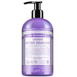 Dr Bronner's Savon de sucre 4-en-1 à la lavande 355 ml