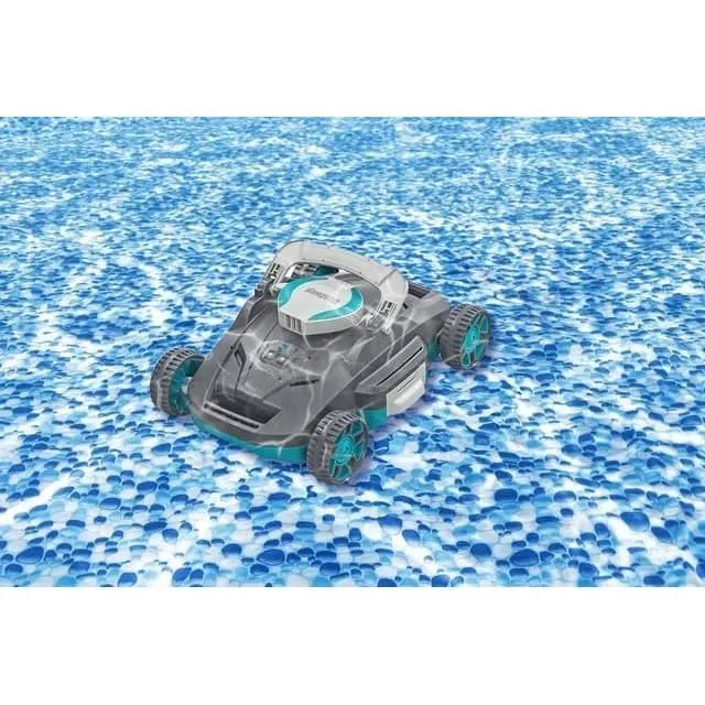 Robopool Platine 200 Robot aspirateur de piscine pour fond plat, autonomie 90 min, rechargeable, jusqu'à 20 m²