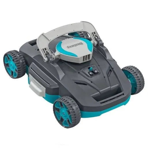 Robopool Platine 200 Robot aspirateur de piscine pour fond plat, autonomie 90 min, rechargeable, jusqu'à 20 m²
