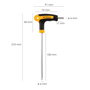 WOLFPACK LINEA PROFESIONAL Clé Allen avec extrémité sphérique 6,0 mm et manche en T