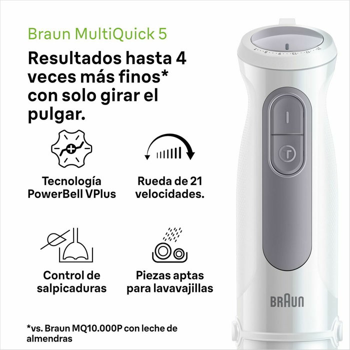 Mixeur plongeant Braun MultiQuick 5 MQ 50001 M 1000 W Blanc