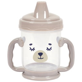 Tom et Zoe Verre pour bébé avec anses et valve anti-fuite, 210 ml