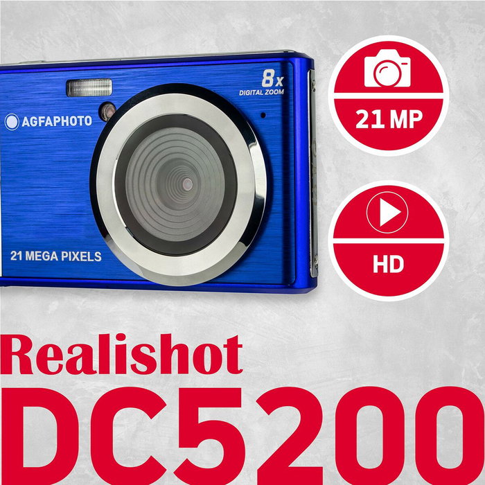 Appareil Photo Numérique Agfa DC5200 Bleu 21 MP 2,4" Appareil Photo Numérique Agfa DC5200 Bleu 21 MP 2,4"