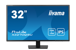 IIYAMA Monitor X3270QSU-B1 - Écran PC 31.5" LED IPS QHD 2560x1440, 75Hz, 1ms, HDMI, DisplayPort, USB-C, Noir