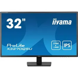 IIYAMA Monitor X3270QSU-B1 - Écran PC 31.5" LED IPS QHD 2560x1440, 75Hz, 1ms, HDMI, DisplayPort, USB-C, Noir