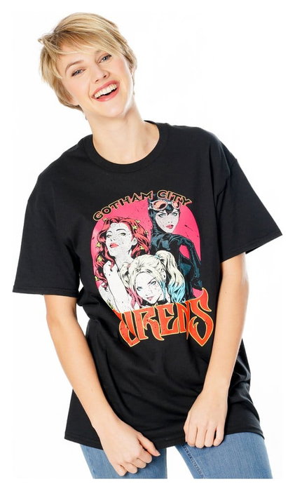 Gotham City Sirens T-Shirt Vintage Poster (XXL)