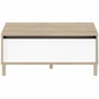 Parisot Table basse relevable MORPHOS Blanc et Chêne
