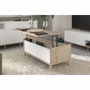 Parisot Table basse relevable MORPHOS Blanc et Chêne