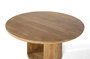 GINER Y COLOMER Table en Bois de Mango avec Plateau Rond 150 cm de Diamètre - Couleur Naturelle - Design Élégant et Robuste - Montage Requis