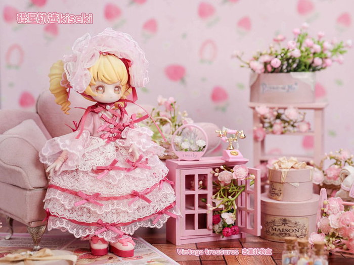 Shenzhen Mabell Animation Development Pack de 8 figurines Vintage Treasures - Antique Gift Box