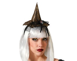 Diadema Bruja Halloween Doré Femme Adulte